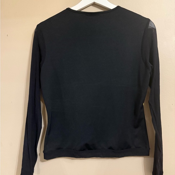 No Boundaries Floral Long Sleeve Top - Black and Multicolor - Picture 3 of 4